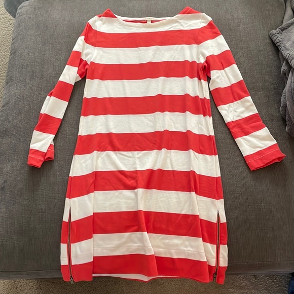 J. Crew Dresses & Skirts - Jcrew orange and off white stripe dress